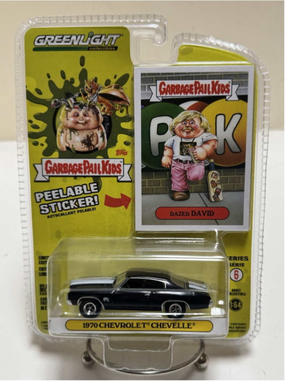 Greenlight 1970 Chevrolet Chevelle Dazed David Garbage Pail Kids Diecast